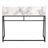 Computer Desk, Home Office, Laptop, Storage Shelves, 48"L, Work, White Marble Look Laminate, Black Metal, Contemporary, Modern-114208788