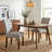 Classic Parsons Dining Chair - Blue Floral Pattern (pack of 2)-1030796911