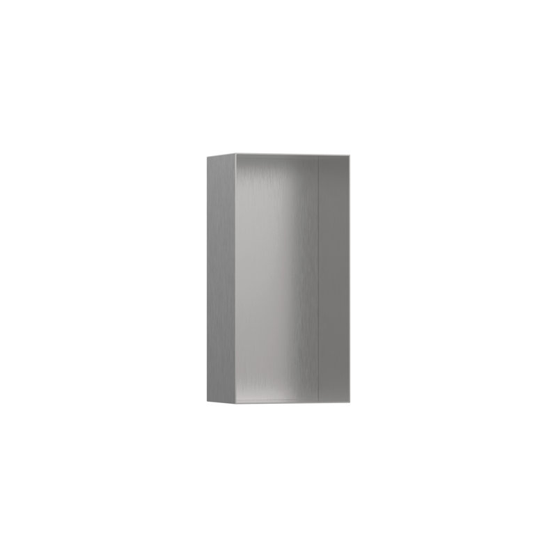 XtraStoris Minimalistic Wall Niche Frameless 12"x 6"x 4", Brushed Stainless Steel