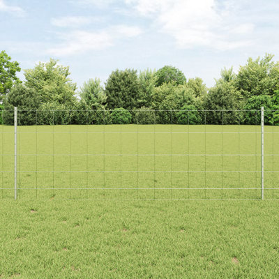 Ebern Designs Silver Steel Line Post