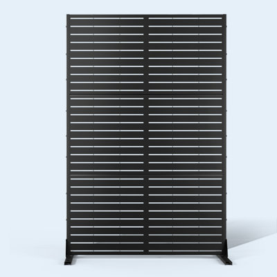 72" H Outdoor Privacy Screen, Freestanding Decorative Privacy Panels for Balcony, Yard & Garden