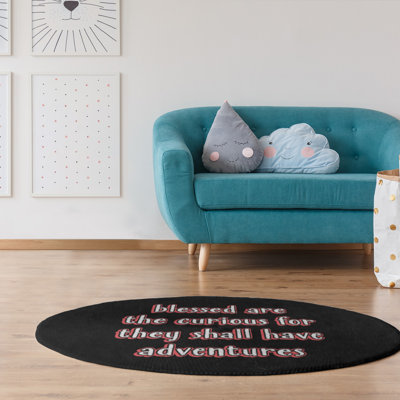 Tapis en polyester tableau noir style citation inspiration