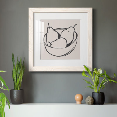 «Simple Pear I», reproduction encadrée prête à accrocher