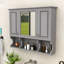 Armoire de salle de bain murale avec tablettes réglables-157039365