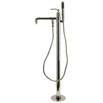 Robinet de baignoire autoportant à 1 trou avec poignée simple Kingston Brass Whitaker