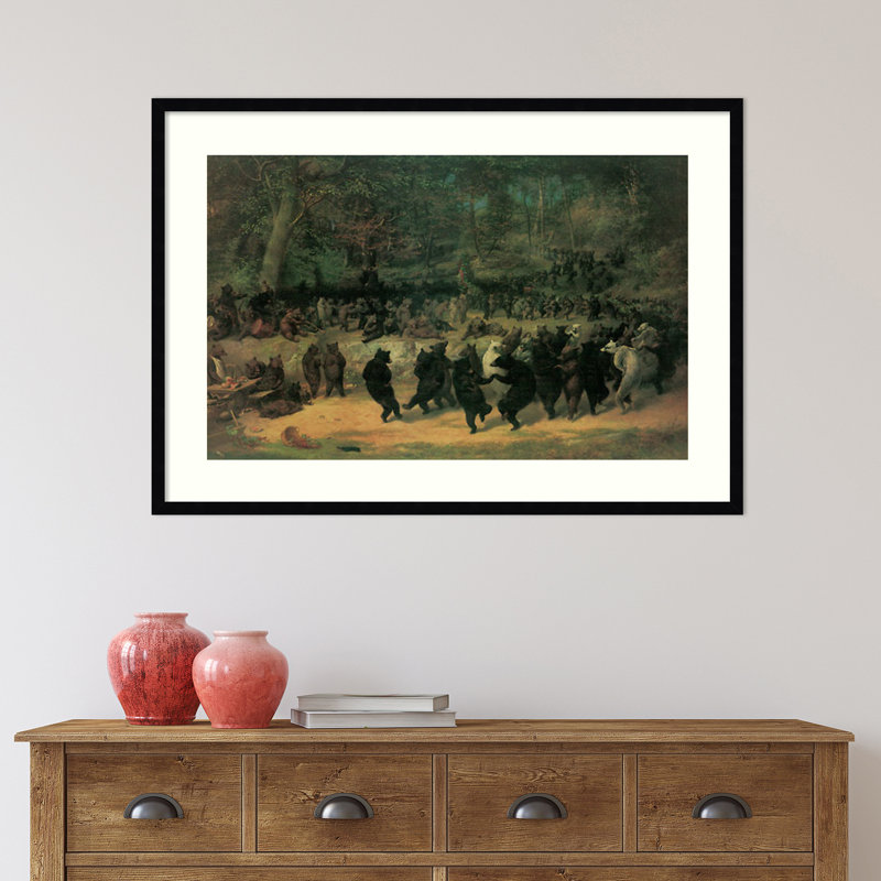 «The Bear Dance» par William Beard - reproduction d'un seul cadre, Noir