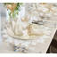 Élégants napperons ronds blancs de la collection Boubacar pour la décoration de table de salle à manger et de Noël-719532992