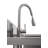 TRINITY EcoStorage 41.7 in. W x 24 in. D NSF Stainless Steel Utility Sink w/ Pull out Faucet