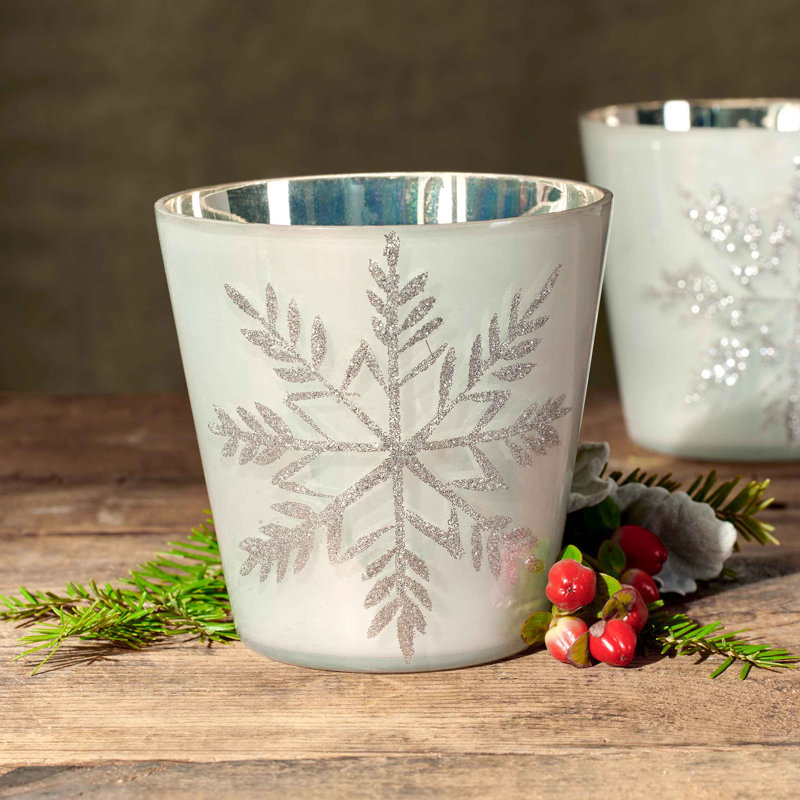 4'' H Glass Tabletop Votive Holder