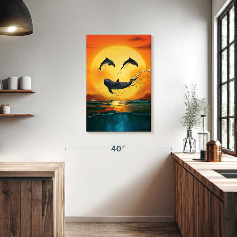 Brampt Dolphin Emoji, 36" H x 24" W