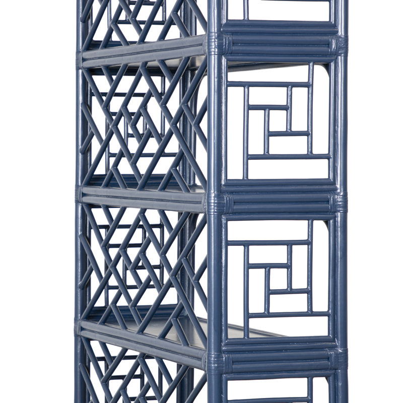 Chippendale Bookcase, Navy Blue