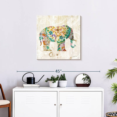 Boho Paisley Elephant I