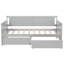 Lit de jour simple en bois de pin avec deux tiroirs de rangement  -791074404