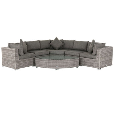 Feldman 5 Seater Rattan Sofa Set