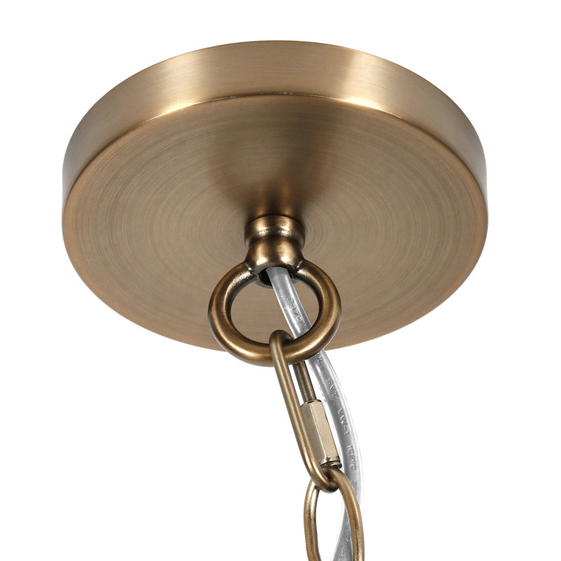Annie 1 - Light Single Pendant, Clear Glass, Brushed Brass
