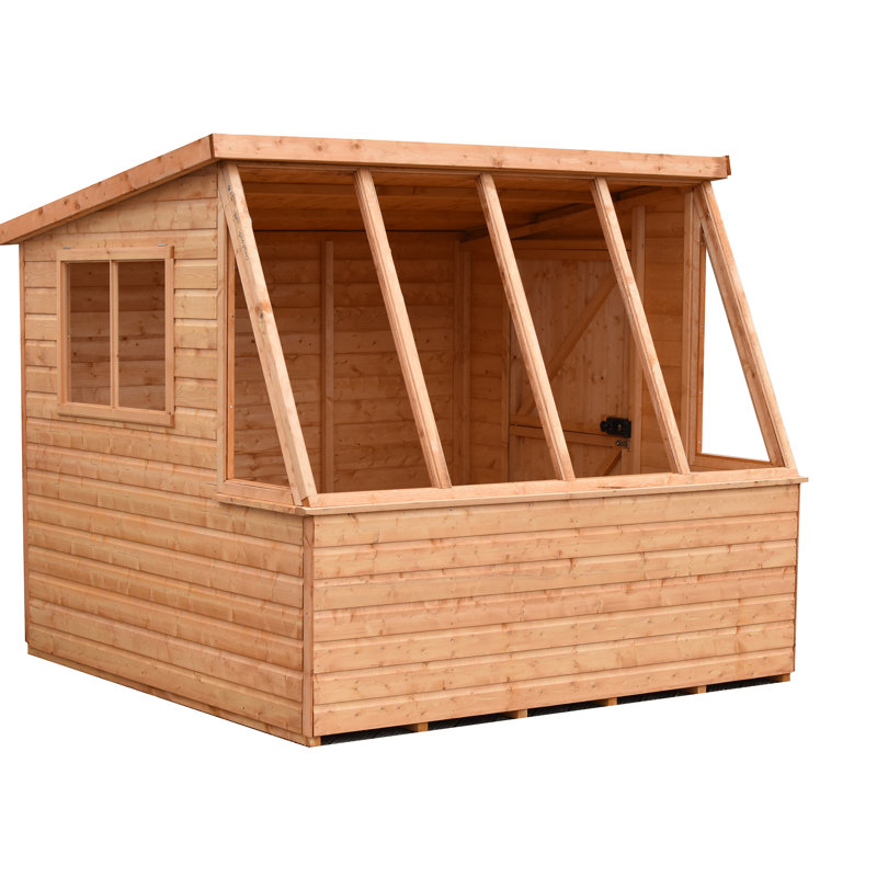 8 ft. W x 8 ft. D Potting Shed, Yes