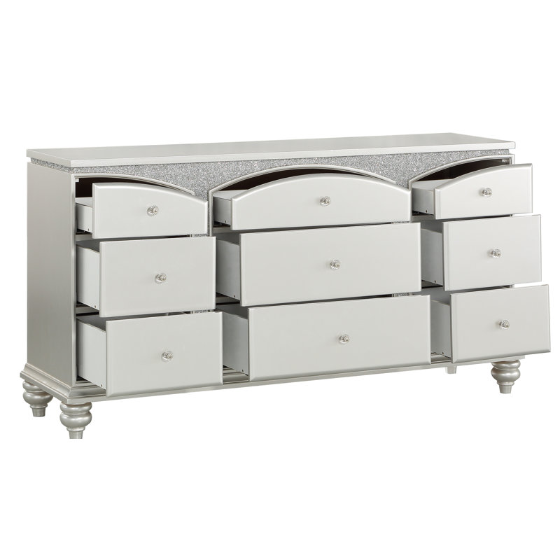 Commode double 9 tiroirs avec miroir Fuson