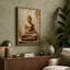 Seated Buddha in Stone Japandi - Wrapped Canvas-612966620-612966626