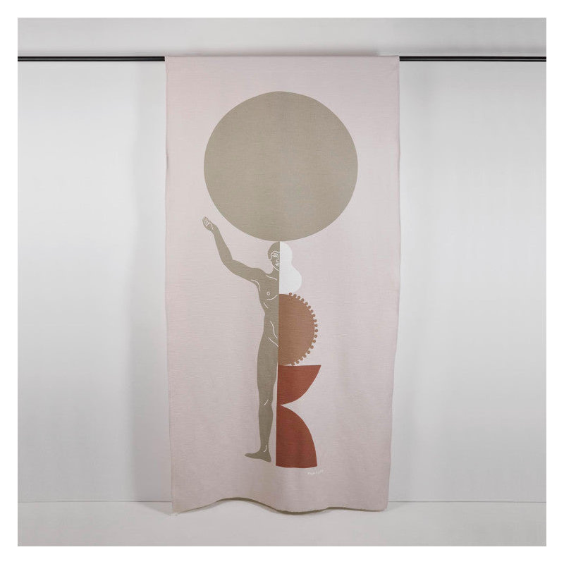 Cotton Blend Curtain Single Panel