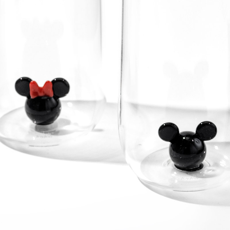 Grand verre à whisky JoyJolt Disney Mickey & Minnie Icon - 14 oz