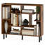 Open Bookshelf Modern Geometric Bookcase-1365791271