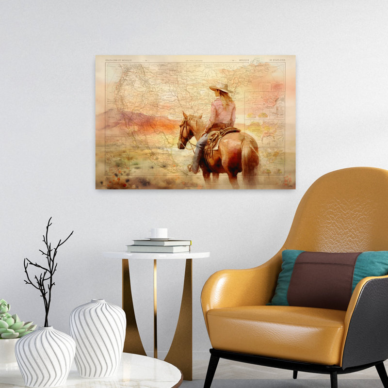 Art contemporain cheval contemporain, H 16 po x l 24 po