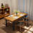 Thickened solid wood rectangular dining table-721665698