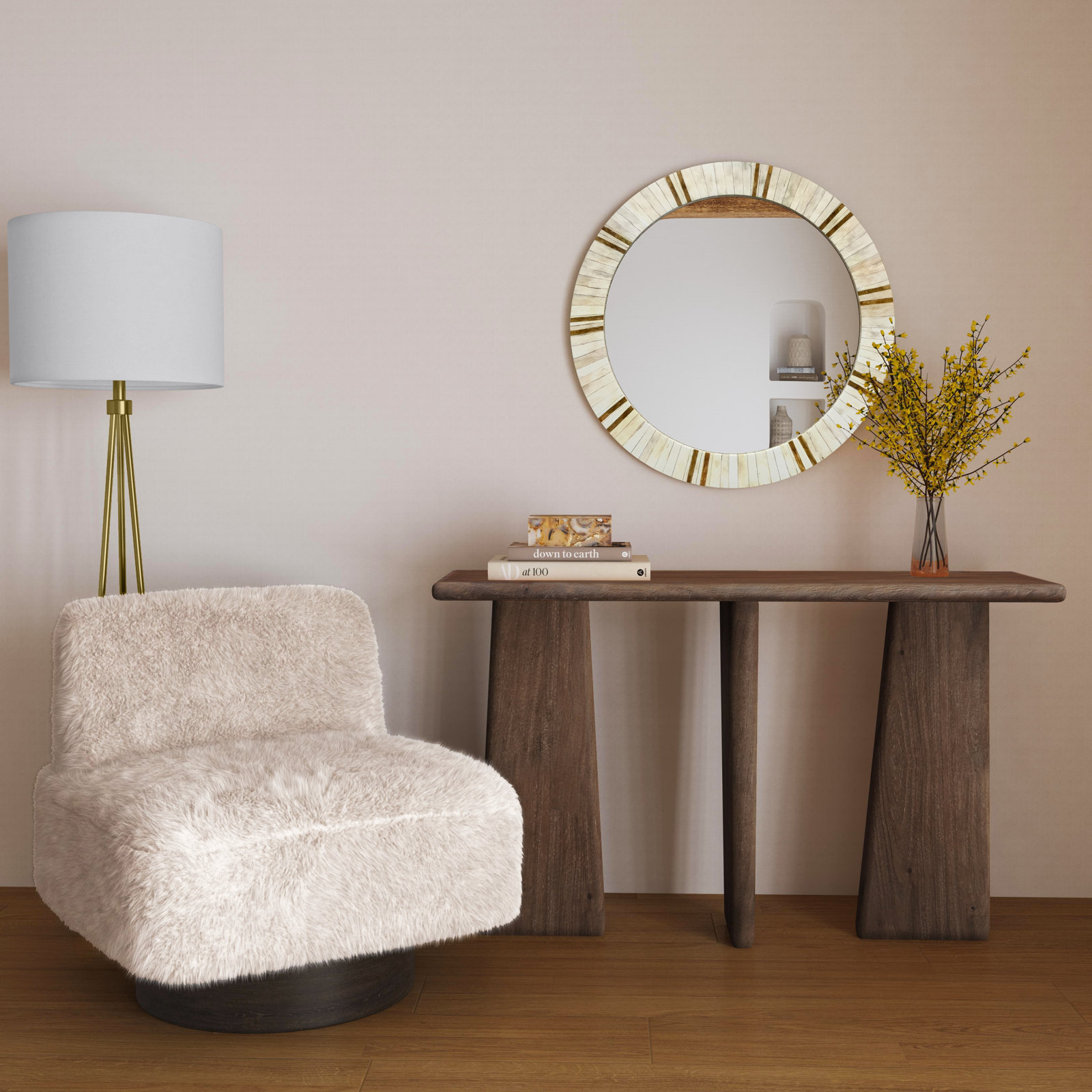 Alsey 51'' Solid Wood Console Table