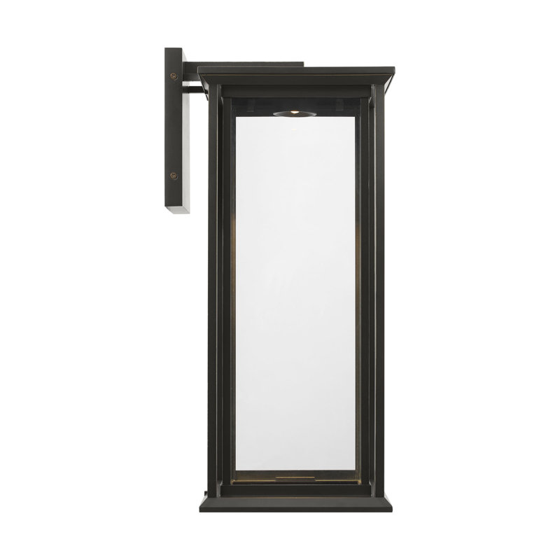 Grande lanterne Audley de Génération Éclairage , Bronze Antique, Transparent