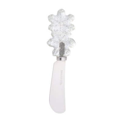 Snowflakes Transparent Polyresin Cheese Spreader, S4