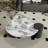 Cream style light luxury marble coffee table-106815615