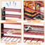 Rangement à outils mural modulaire de 33 po avec support de perceuse robuste pour station de charge avec crochets et support à 8 prises en rouge