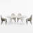 Benayas 5 - Piece Double Pedestal Dining Set with 4 Chairs