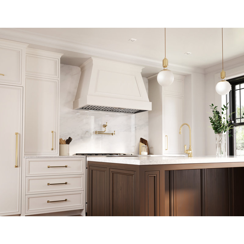 Monsoon II 650 CFM Insert Mount Range Hood with LED Light in Stainless Steel, 58"