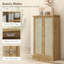 Armoire de rangement pour garde-manger autoportante avec 12 tablettes de porte, portes doubles et tablettes réglables pour une organisation améliorée