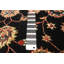 Tapis noir Finest Agra Jaipur 2 pi 11 po x 5 pi 0 po