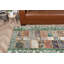 Tapis de couloir turc tissé à la main de style Oushak éclectique avec un patchwork de laine éclatante, idéal pour décorer un couloir