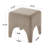 Modern Boucle Upholstered Ottoman, Shoe Changing Stool, Makeup Stool-1297430202