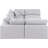 Husnein Upholstered 119 " Linen U-Shaped Corner Sectional with Ottoman-87149759