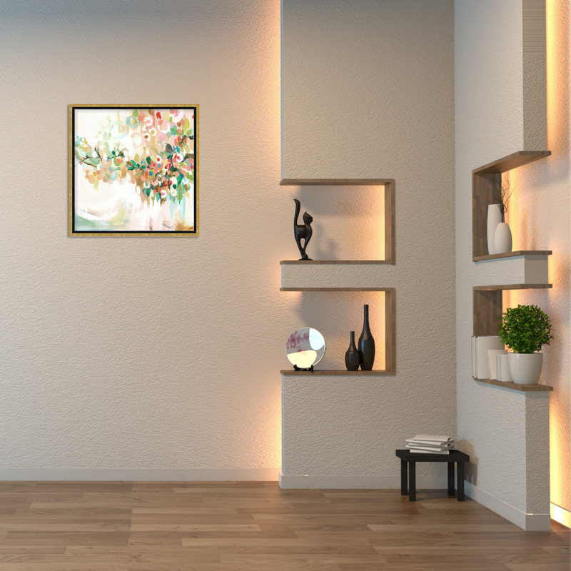 Nature Inspired Blotch Floral, 48" H x 48" W
