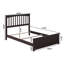 Lit de base en bois massif Brunelle avec pied de lit assorti-546309035-545873557