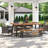 Lebo 6 - Person Acacia Wicker Patio Dining Set with Rectangular Table-1005820999