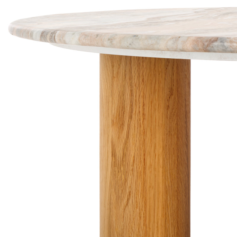 Tylee Single Coffee Table, Natural Marble