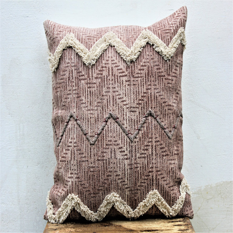 Locksley Indoor / Outdoor Geometric Square Throw Pillow Cover