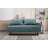 61"W Fabric Convertible Loveseat Sleeper With Pillows-391791844