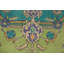 Tapis traditionnel rétro vert 6 x 9
