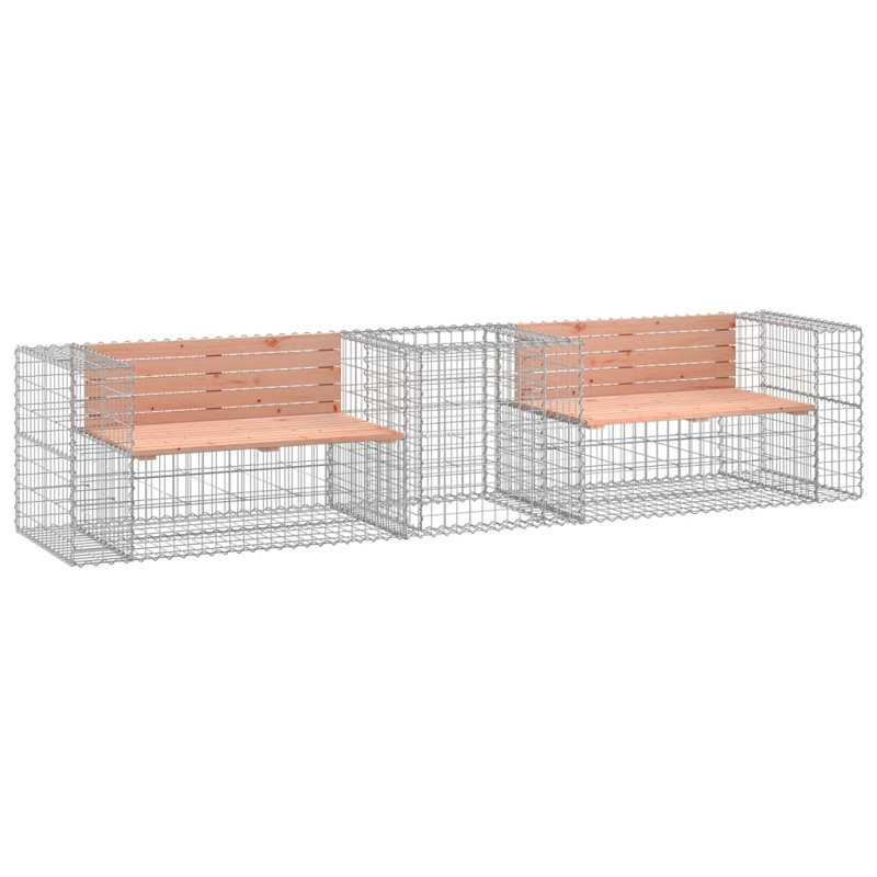 Teak Galvanized Steel Storage Bench