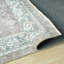 Tapis bleu sarcelle en coton tissé à la machine Aldora Harbor-733439874
