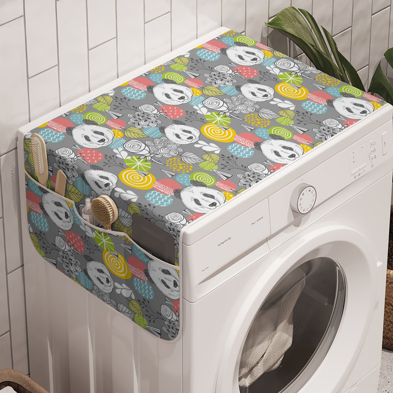 Machine à laver East Urban Home Panda, paquet de 2, 47 po x 18,5 po