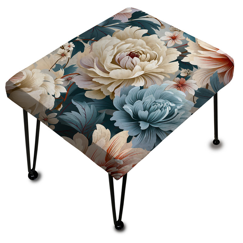 Subotnick - Damask Rectangle Ottoman